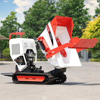 Rubber Track Gasoline Mini Dumper 500kg Strong Climbing Ability