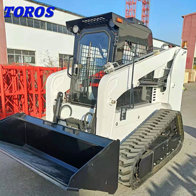 Qualität  All Terrain Skid Steer Loader With Cummins B3.3 Engine Easy To Maneuver usine