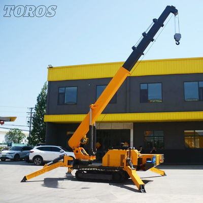 Qualität  Span 16.8m Narrow Space Spider Crane For Construction And Industrial Applications usine