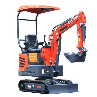 TOROS Mini chinesischer Bagger Kleiner mechanischer Bagger für Ackerland