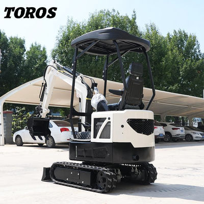 19 kW Toros Minibagger, hydraulischer 1,5-Tonnen-Minibagger für den Heimgebrauch