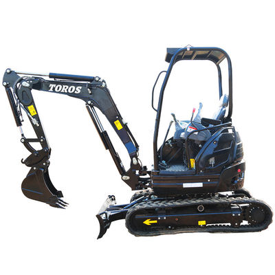 Crawler Toros Minibagger 2,6 Tonnen Kleinbagger für die Straßenreparatur