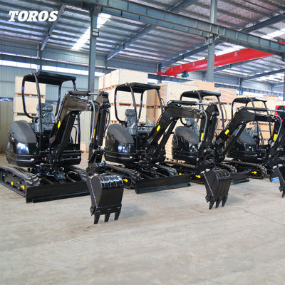 Crawler Toros Minibagger 2,6 Tonnen Kleinbagger für die Straßenreparatur
