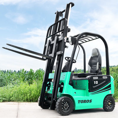 1000 kg 2000 kg Kleiner elektrischer Gabelstapler Selbstfahrer motorisierter Gabelstapler