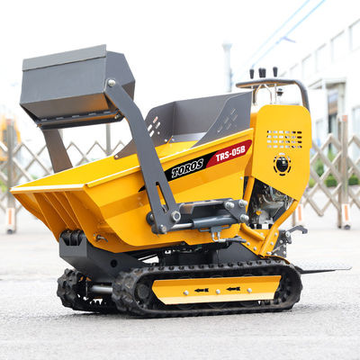 Robuste Mini-Crawler-Dumper mit Pneumatik- und Solidreifen