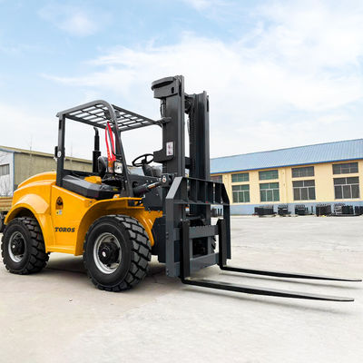 4 Radantrieb auf Sitzplatz 7 Tonnen Forklift mit 48 Inch Forklänge
