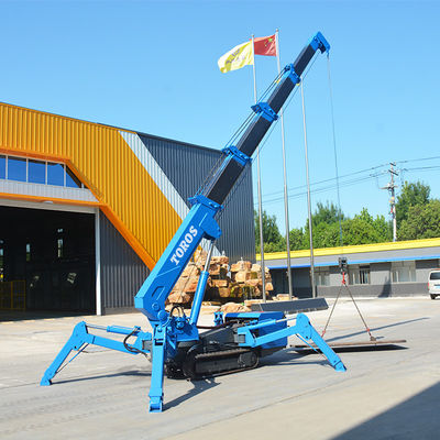 Genehmigung der EPA Kleiner 3 Tonnen Spinnekran 5 Tonnen Crawler-Kran Boom Lift