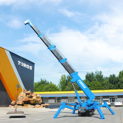 Genehmigung der EPA Kleiner 3 Tonnen Spinnekran 5 Tonnen Crawler-Kran Boom Lift
