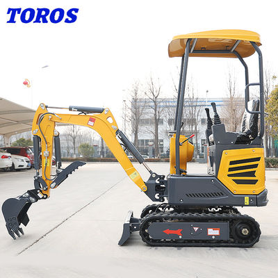 Chinesisch Gelb 1,2 Tonnen Mikro Mini Digger Anpassung akzeptabel