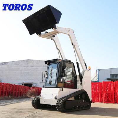 Mini-hydraulischer 1 Tonnen-Rad-Skid-Steer-Lader für Straßenarbeiten mit hoher Leistung
