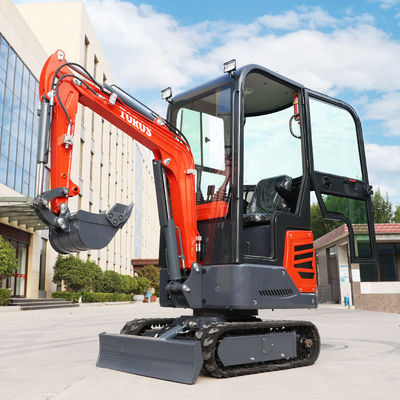 930 mm Chassisbreite Mini-Hydraulischer Bagger 1,2 Tonnen Niedriger Verbrauch