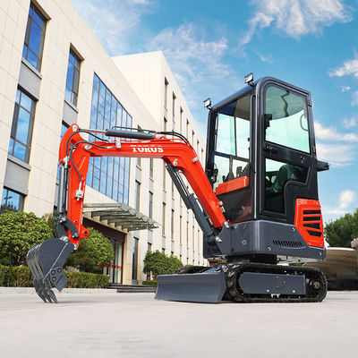 Hohe Manövrierfähigkeit Kleiner Minibagger 1,2 Tonnen 2870 mm Transportlänge