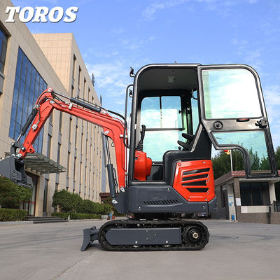Hohe Manövrierfähigkeit Kleiner Minibagger 1,2 Tonnen 2870 mm Transportlänge