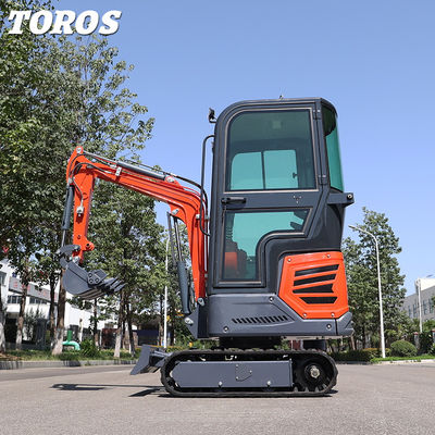 Anpassungsfähiger 1 Tonnen kleiner Crawler-Exkaver mit 405 mm Bodenfreiheit