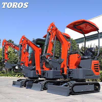 Verstellbare Geschwindigkeit Mini Crawler Bagger 1,2T für kleine Projekte
