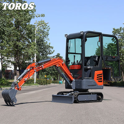 Verstellbare Geschwindigkeit Mini Crawler Bagger 1,2T für kleine Projekte