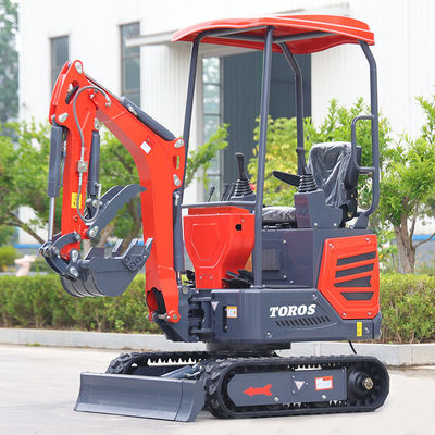 Kommunalbetriebe Ein Tonnen-Minibagger-Minibaggermaschine mit 180 mm Gleis