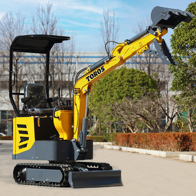 Multifunktionale Toros Mini Bagger 1 Tonnen Mikrobagger mit Koop-Motor
