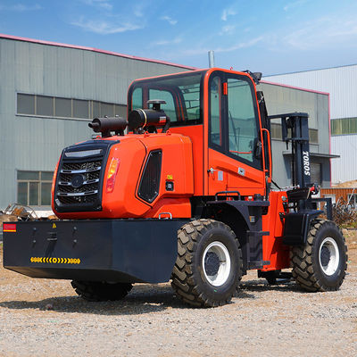 4 Radantrieb auf Sitzplatz 7 Tonnen Forklift mit 48 Inch Forklänge