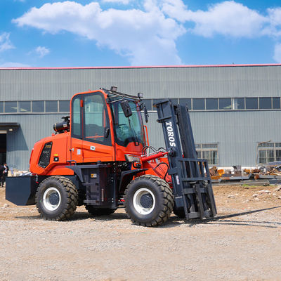 CE Diesel 5 Tonnen Schwerbahn-Forklift mit maximaler Vorwärtsreichweite von 15 Fuß