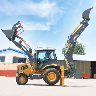 5800/7100mm Max-Gräber-Backhoe-Ladegerät hohe Effizienz