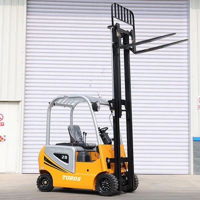 1000 kg 2000 kg Kleiner elektrischer Gabelstapler Selbstfahrer motorisierter Gabelstapler
