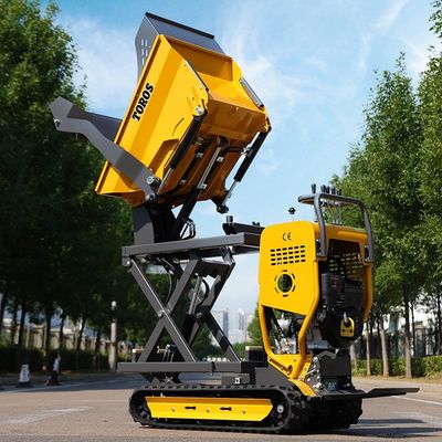 Effizienter, leistungsfähiger und leistungsfähiger 500 kg schwerer Crawler Mini-Dumper mit 520 mm Streckenzentrum