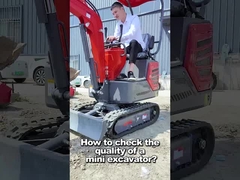 1200 kg geschlossene Kabine Diesel Kompakt Mini Digger 30° Max Gradability