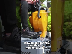 1200 kg geschlossene Kabine Diesel Kompakt Mini Digger 30° Max Gradability